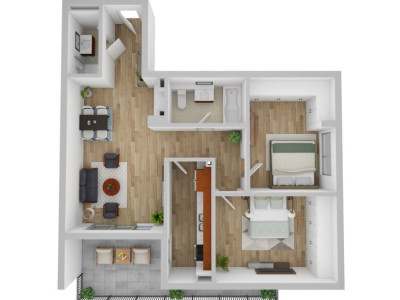 Apartament de 3 camere, doua bai, 79mp, Zona Andrei Muresanu