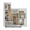 Apartament de 3 camere, doua bai, 79mp, Zona Andrei Muresanu