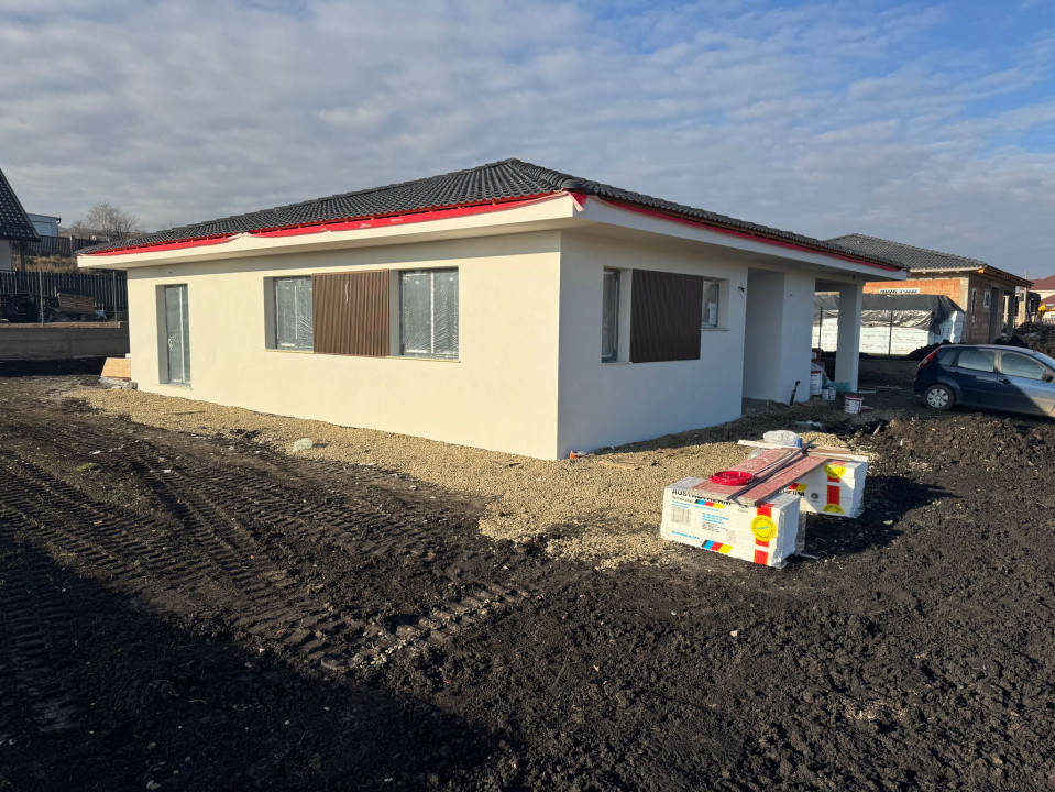 Casa pe un nivel 116mp si 650mp teren Corusu, Baciu