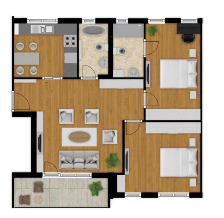 Apartament 3 camere, 64 mp, etaj 1, zona Cetatii