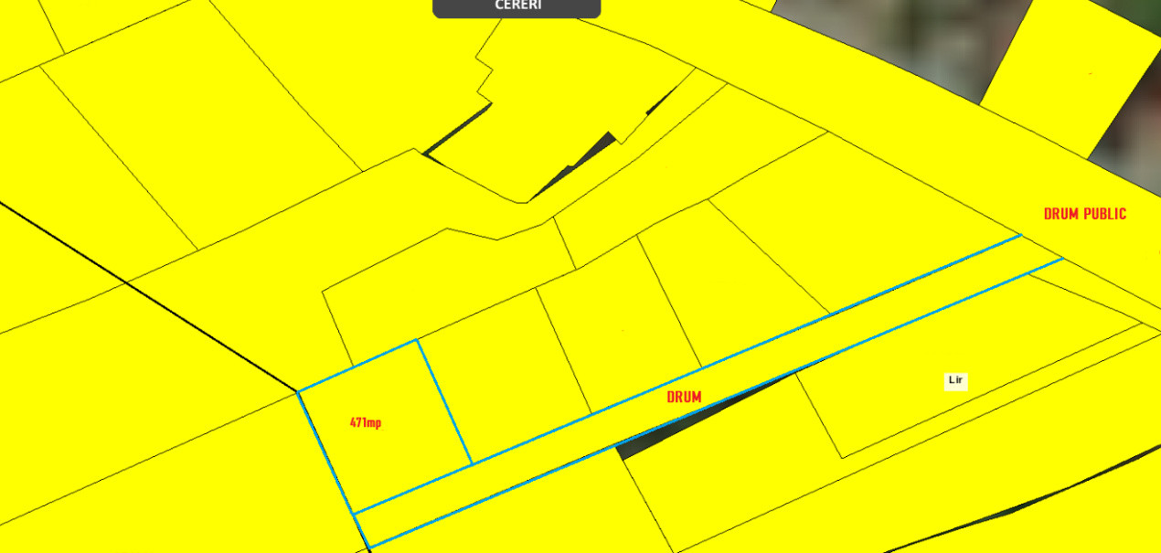 Teren intravilan 471mp Valea Chintaului pentru casa individuala D+P+1