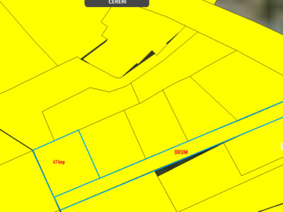 Teren intravilan 471mp Valea Chintaului pentru casa individuala D+P+1