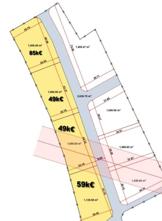 Teren de 1000mp CU pt casa individuala, Deusu/Vechea