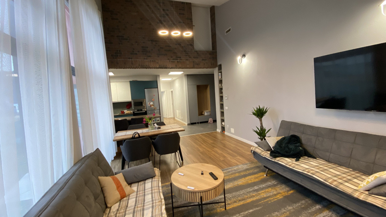 Casa eficienta energetic NZEB 127 mp, teren 830 mp, intrare Gilau