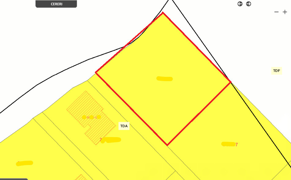 Teren extravilan Popesti Deal 1125mp cu front la 2 strazi