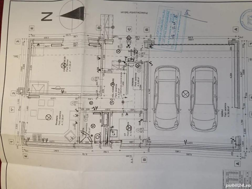 Casa individuală de 5 camere, 160 mp, teren 600 mp, zona Gilau
