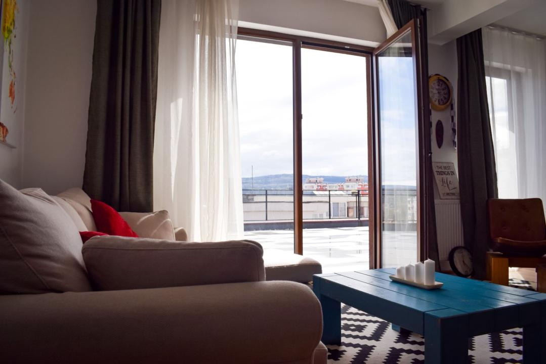 Penthouse 3 camere + 100mp terasa, parcare subterana, in cartierul Intre Lacuri