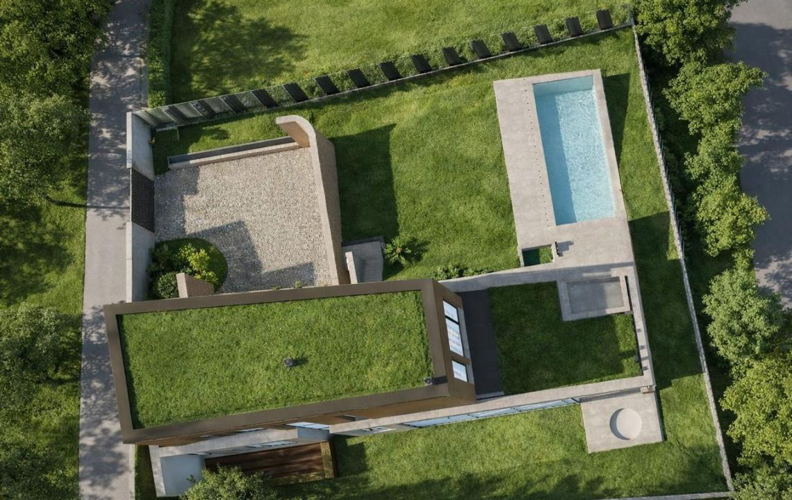 Teren 1000mp autorizat, casa D+P+1E 269mp, Proiect Piscina, Salicea