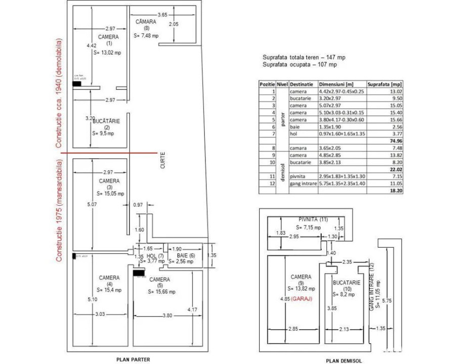 Casa individuala 5 camere, 100mp, zona Gruia