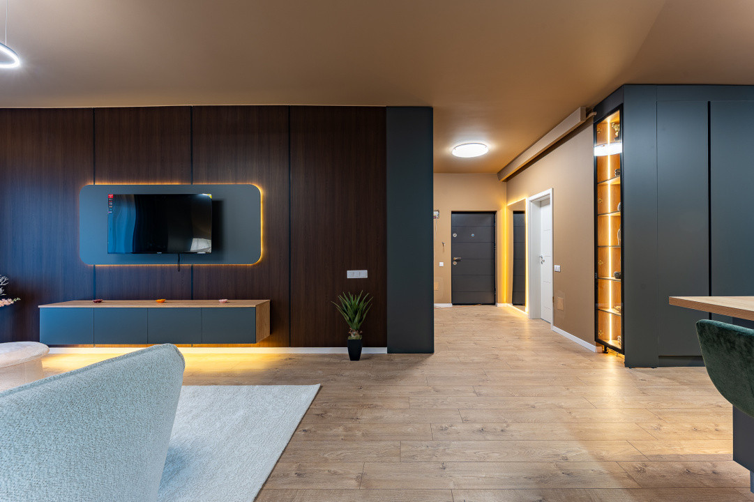 Apartament de 2 camere, 67 mp, Ultramodern, La Cheie, Zona Floresti