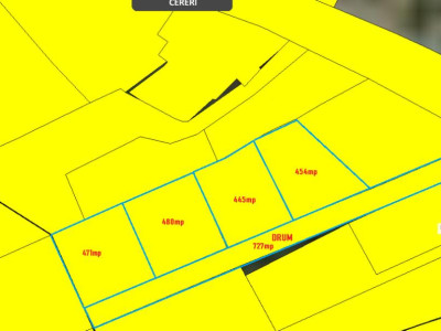 Teren pentru constructii str. Oasului 2.500mp / 4 parcele 