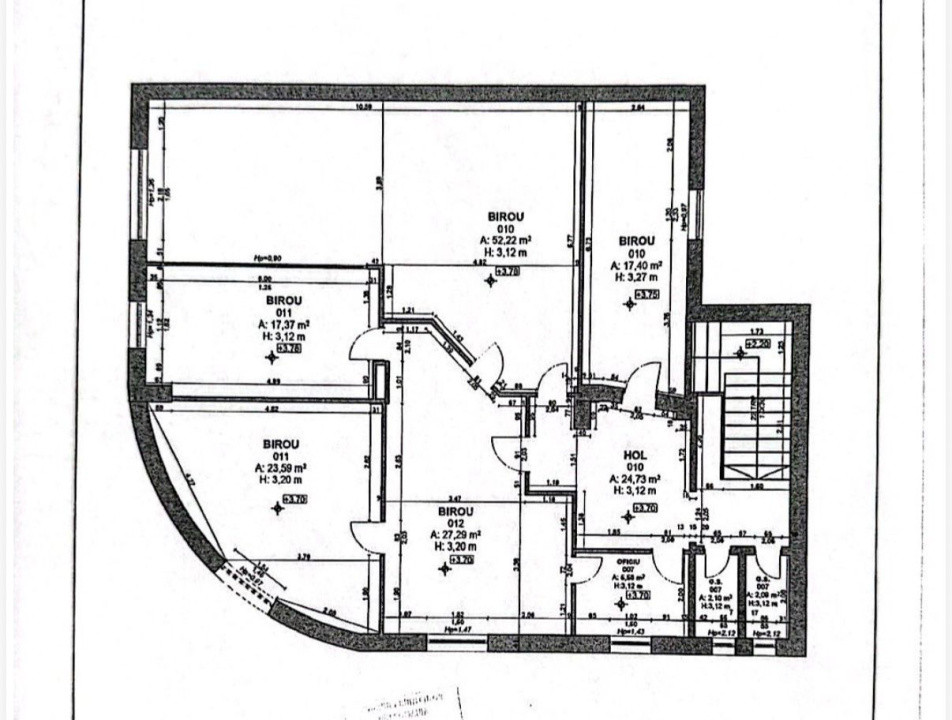 Cladire de birouri, 358mp utili, teren de 426mp, Iuliu Maniu