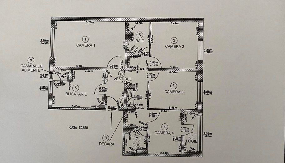apartament cu 4 camere,decomandat,etaj intermediar,zona Manastur