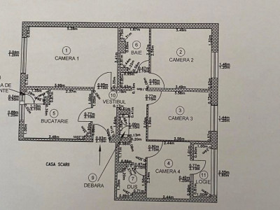 apartament cu 4 camere,decomandat,etaj intermediar,zona Manastur