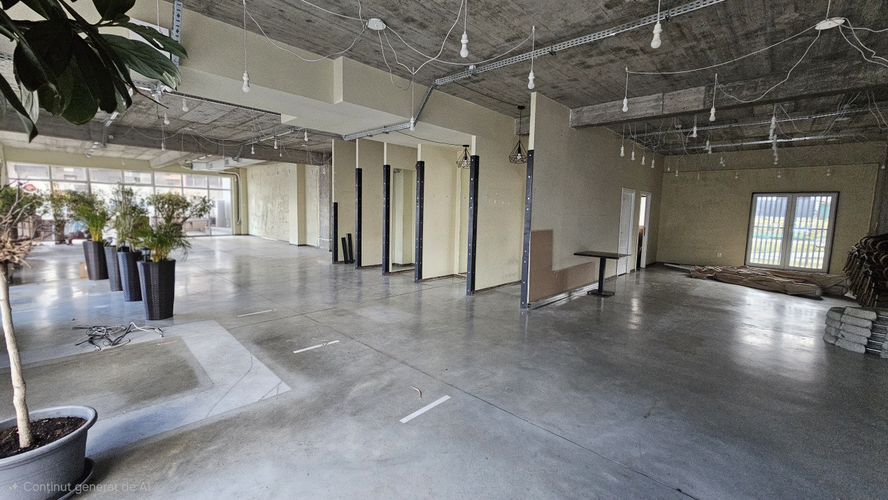 Spatiu comercial de 200mp utili, vitrina pe colt, parcari, Eroilor