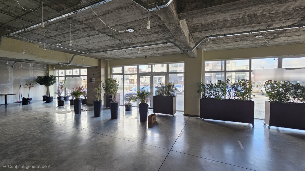 Spatiu comercial de 200mp utili, vitrina pe colt, parcari, Eroilor
