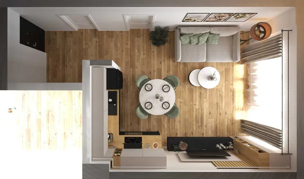 Apartament cu 2 camere, 48 mp, balcon, zona Sub Cetate