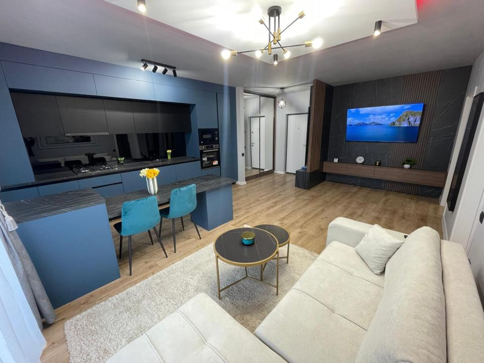 Apartament de 2 camere ultra lux, 50 mp, terasă, zona Eroilor