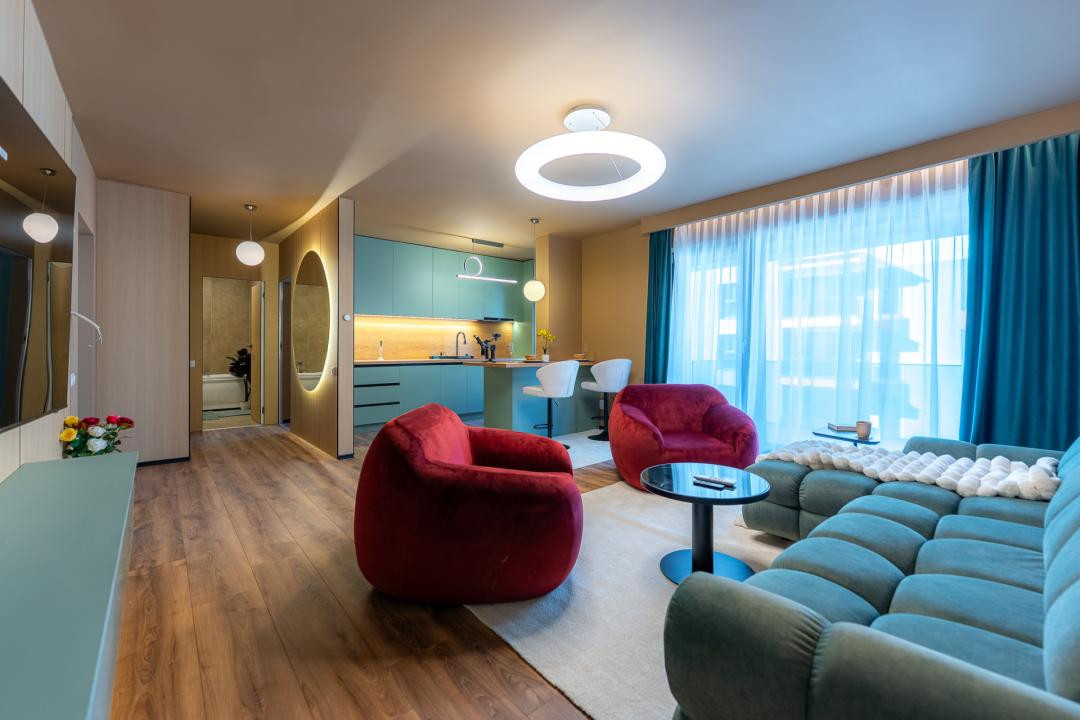 Apartament de 2 camere, Ultramodern, 58 mp, Terasa, Zona Intre Lacuri