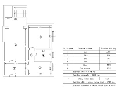 Spatiu comercial, 51 mp, parter, zona Calea Floresti