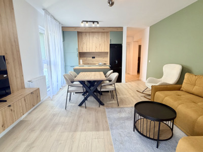 Apartament la cheie cu 3 camere,2 bai,etaj intermediar,zona Jysk