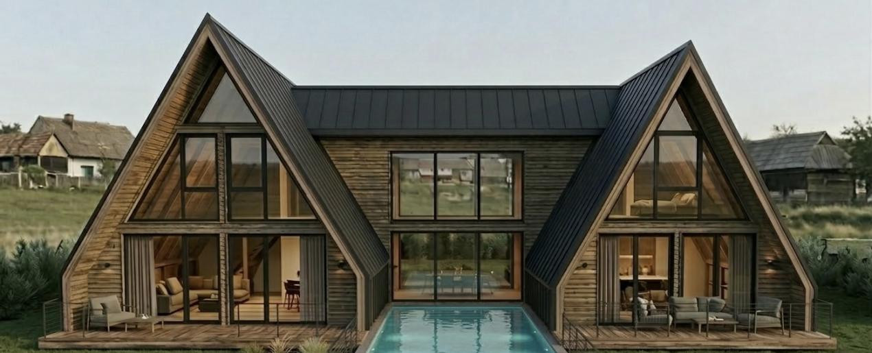 Cabana premium de vanzare, 11 camere, zona Marisel