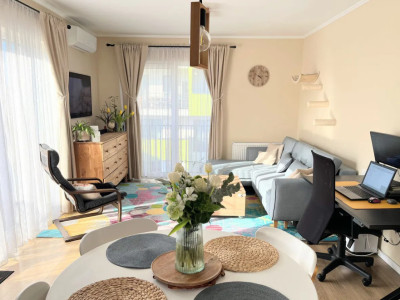 Apartament 2 camere, 53 mp, terasa 16 mp, etaj intemediar, parcare, Zona Europa