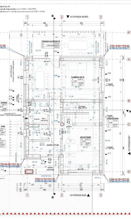 Casă individuală, 4 camere, 120 mp utili, teren liber 702 mp, Chinteni