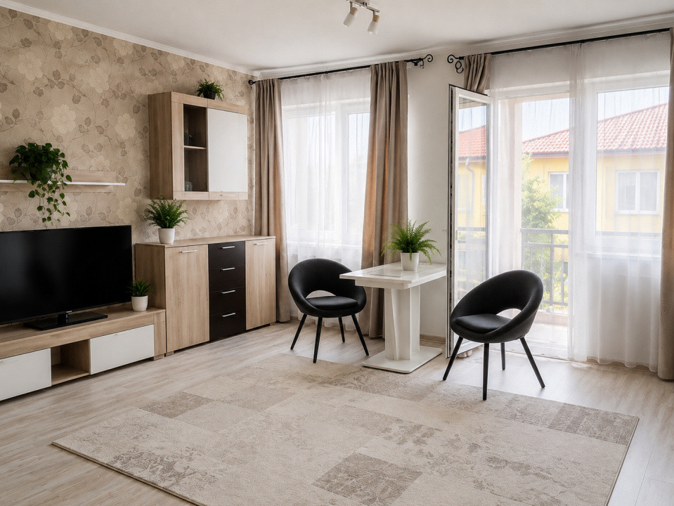 Apartament cu 2 camere,etaj intermediar, zona Atelierul de Pizza
