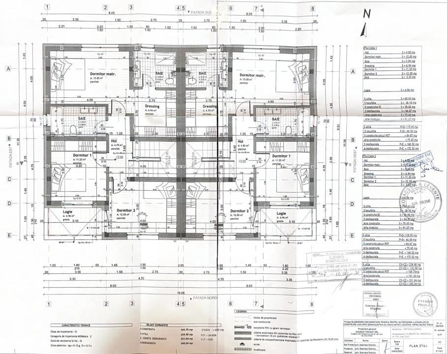 Casă Tip Duplex, 119,95 mp utili, grădină 245 mp, proiect nou, Strada Magnoliei