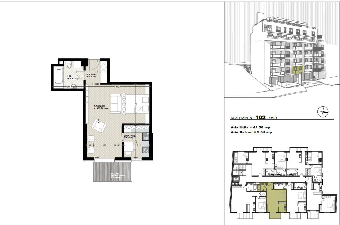 Apartament 1 cameră, 41 mp, balcon, ansamblu exclusivist, zona Dorobanților