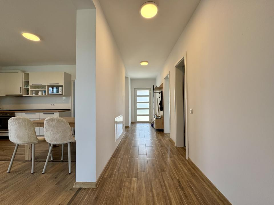 Casa individuala pe un singur nivel, 100 mp utili, 500 mp teren, Corușu