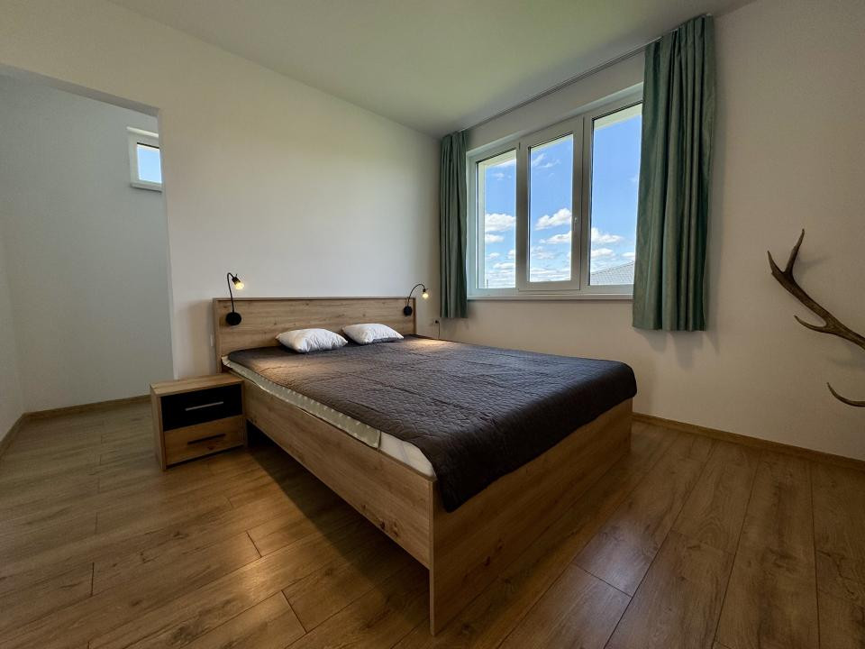 Casa individuala pe un singur nivel, 100 mp utili, 500 mp teren, Corușu