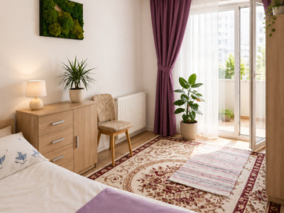 Apartament cu 2 camere,zona Kik,parter, parcare 