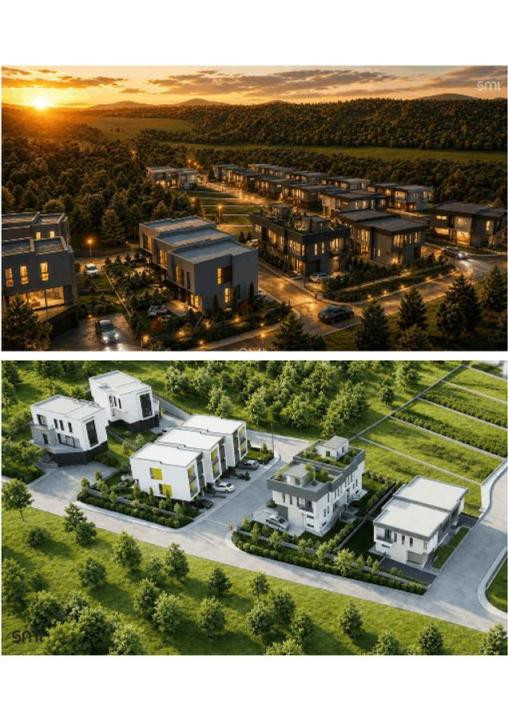 Teren autoziat ,de 3 Casa insiruite , zona TERRA 
