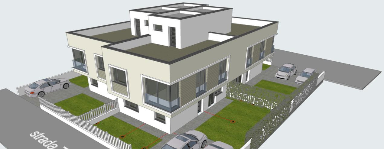 Cvadruplex premium Florești–140 mp, terasă panoramică,zona Stadionului