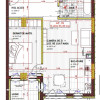 Apartament de 2 camere, 53.40mp, Semifinisat,zona Tineretului,Floresti