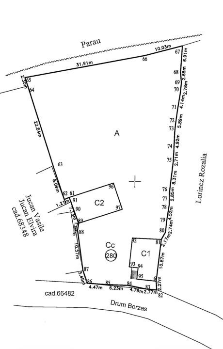 Teren intravilan cu constructie renovabila, 1715 mp, Zona Suceagu