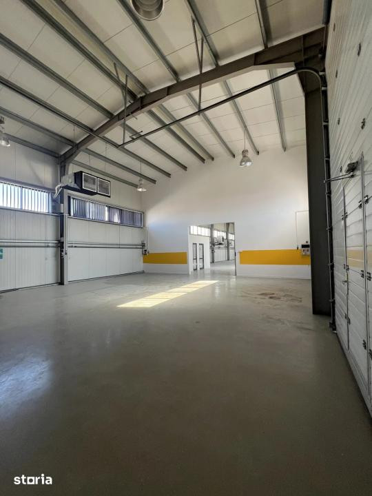 Hala moderna, 600 mp, showroom, depozit, birouri, 6m inaltime, Floresti
