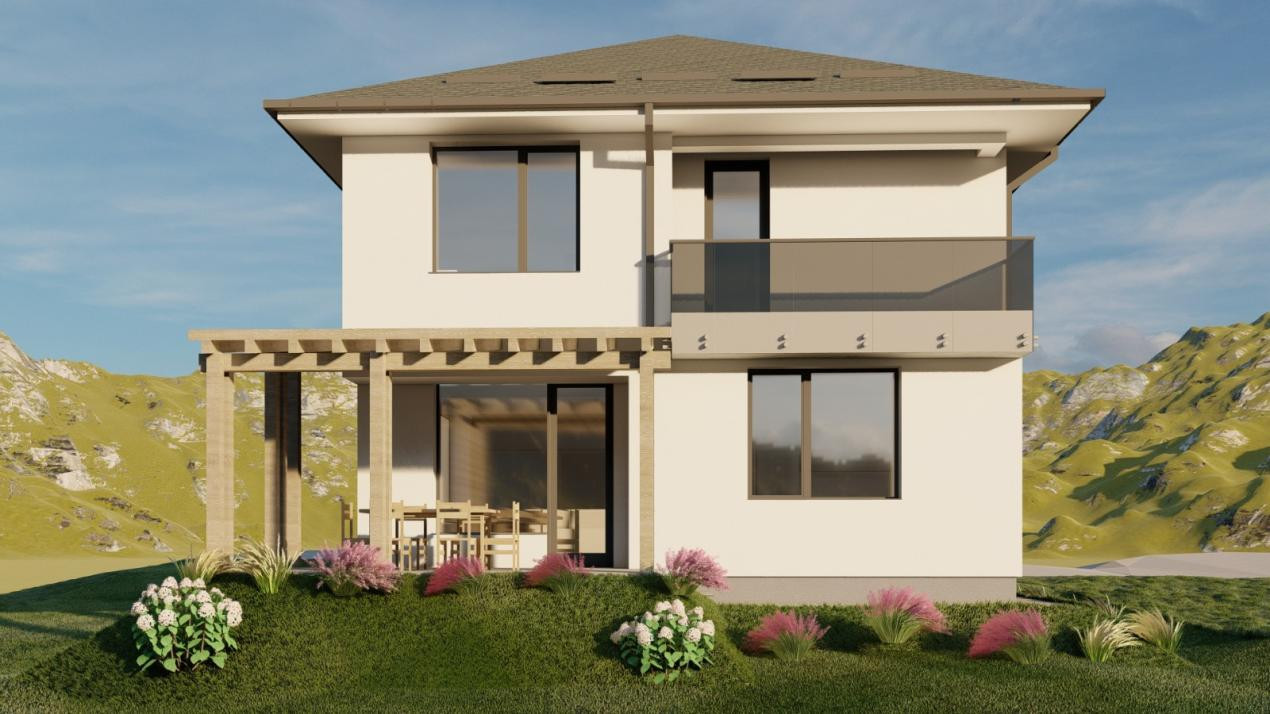 Casa individuala, 120 mp, teren 500 mp, Chinteni 
