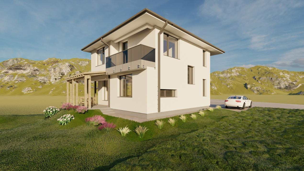 Casa individuala, 120 mp, teren 500 mp, Chinteni 