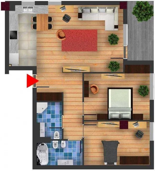 Apartament 3 camere, 80 mp, loc de parcare, Riviera Residence