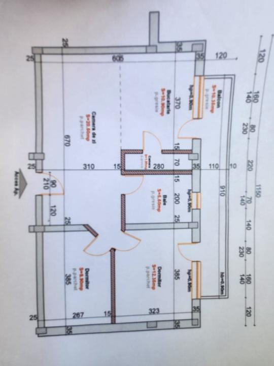 Apartament cu 3 camere, 61 mp, 2 balcoane, zona Florilor