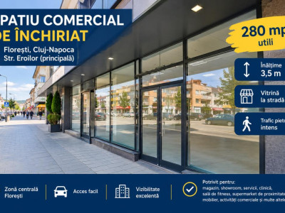 Spatiu comercial, ultracentral, la strada , EROILOR 