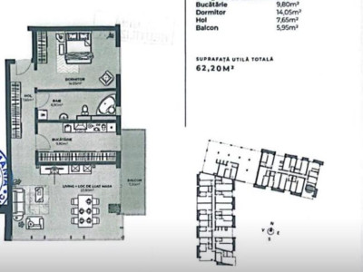 🏡 Apartament 62,02 mp + balcon | Etaj 8 | Bloc nou 