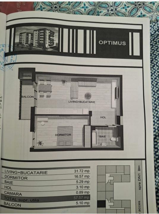 Apartament de 2 camere ultra lux, 57 mp , etaj intermediar, zona Metro