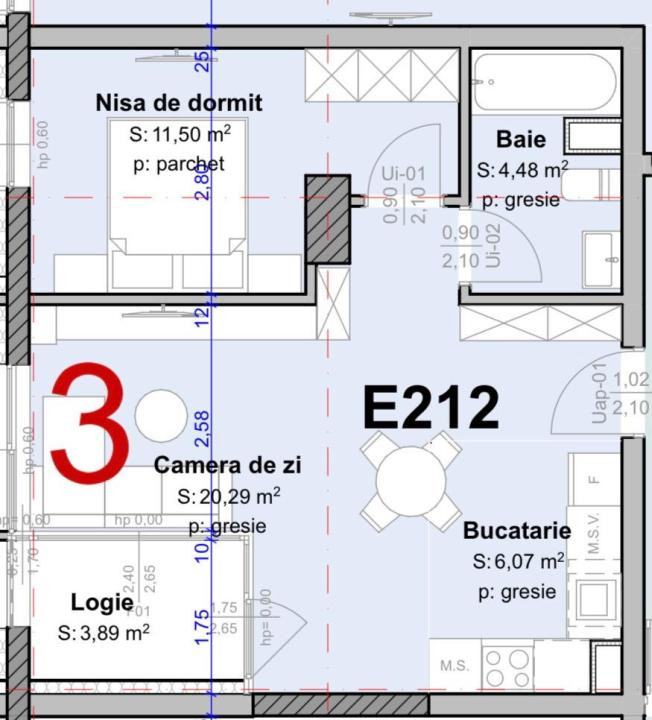 PROIECT EXCLUSIVIST! Apartament 2 camere,42,33 mp+3,89 mp balcon,zona WEST CITY 