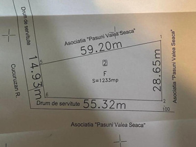 Teren de vanzare 1233 mp Valea Seaca Cluj!