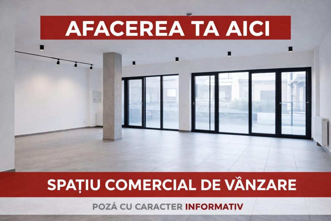 Spațiu comercial 67mp cu vitrina, Manastur, Primaverii/zona Petrom