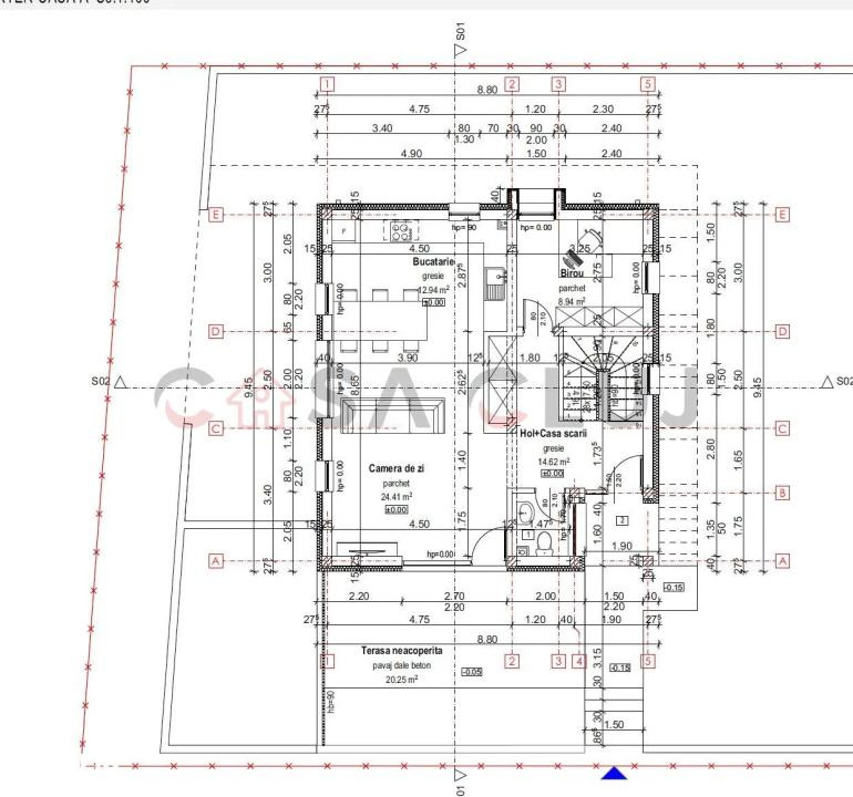 Casa individuala smart de vanzare 193 mp utili, garaj, teren 300 mp, zona VIVO!